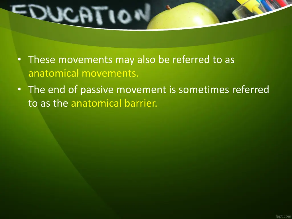 these movements may also be referred