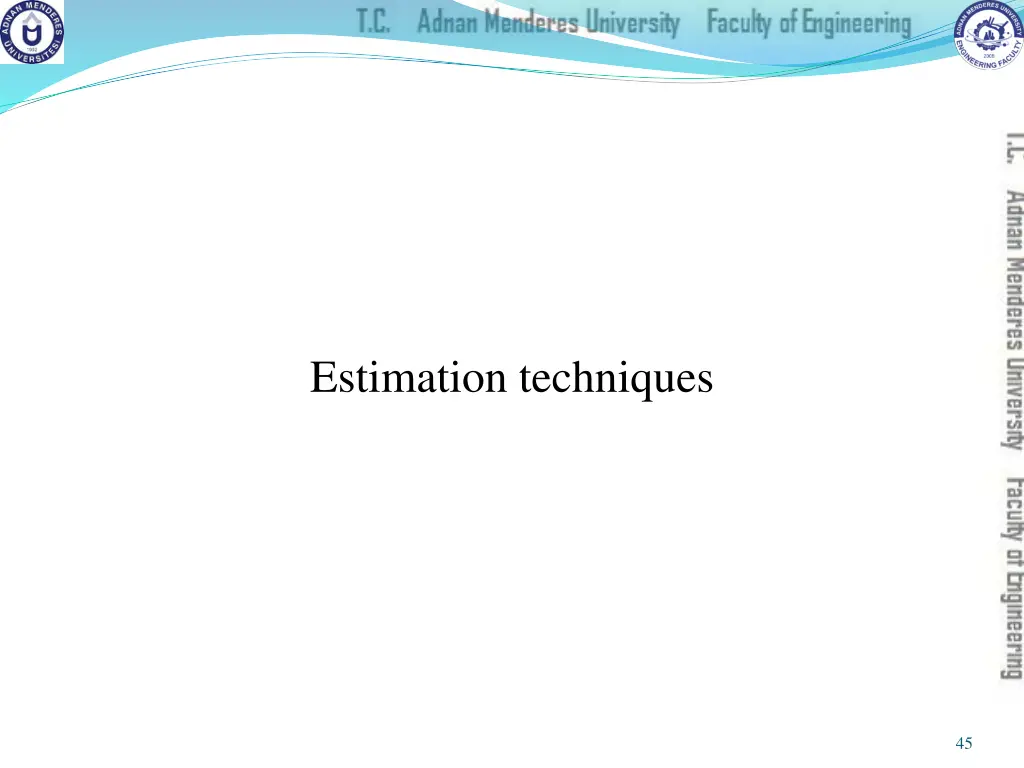 estimation techniques