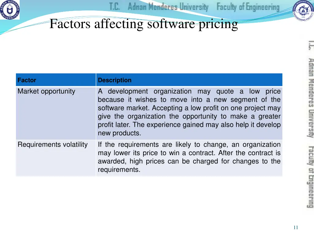 factors affecting software pricing 1