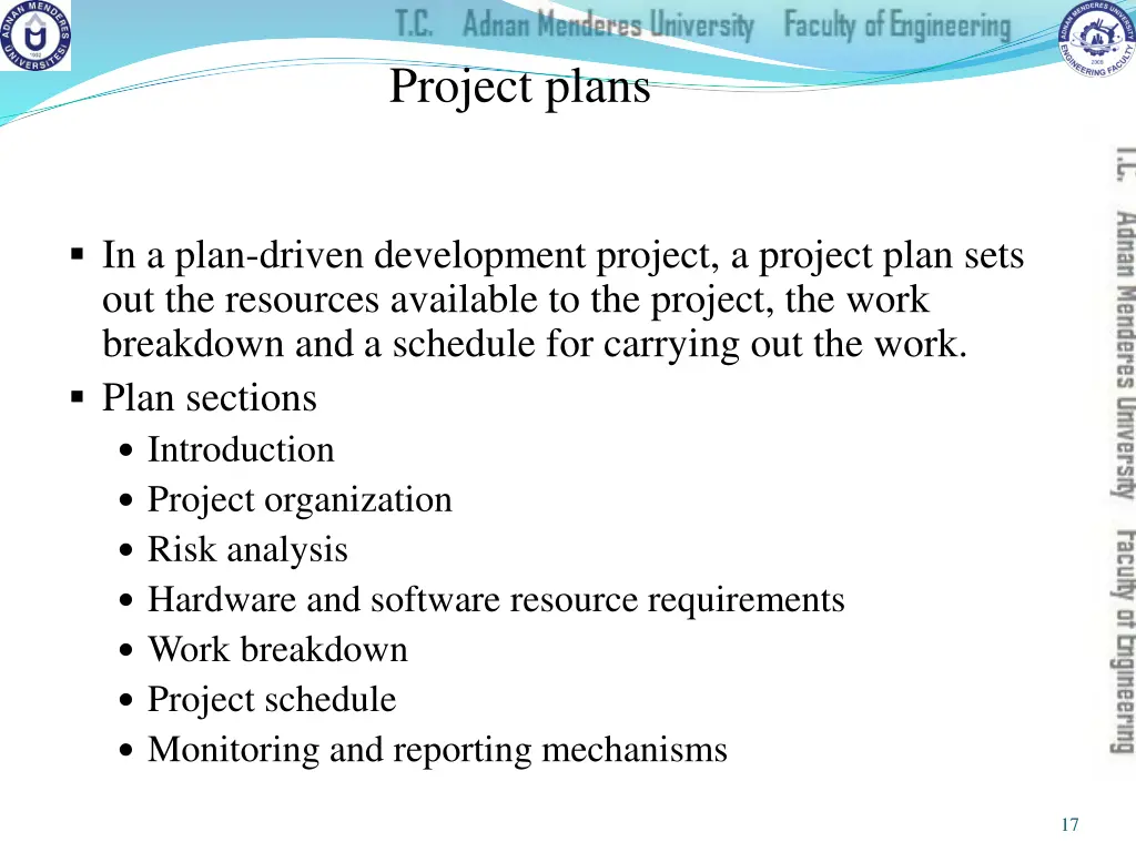 project plans