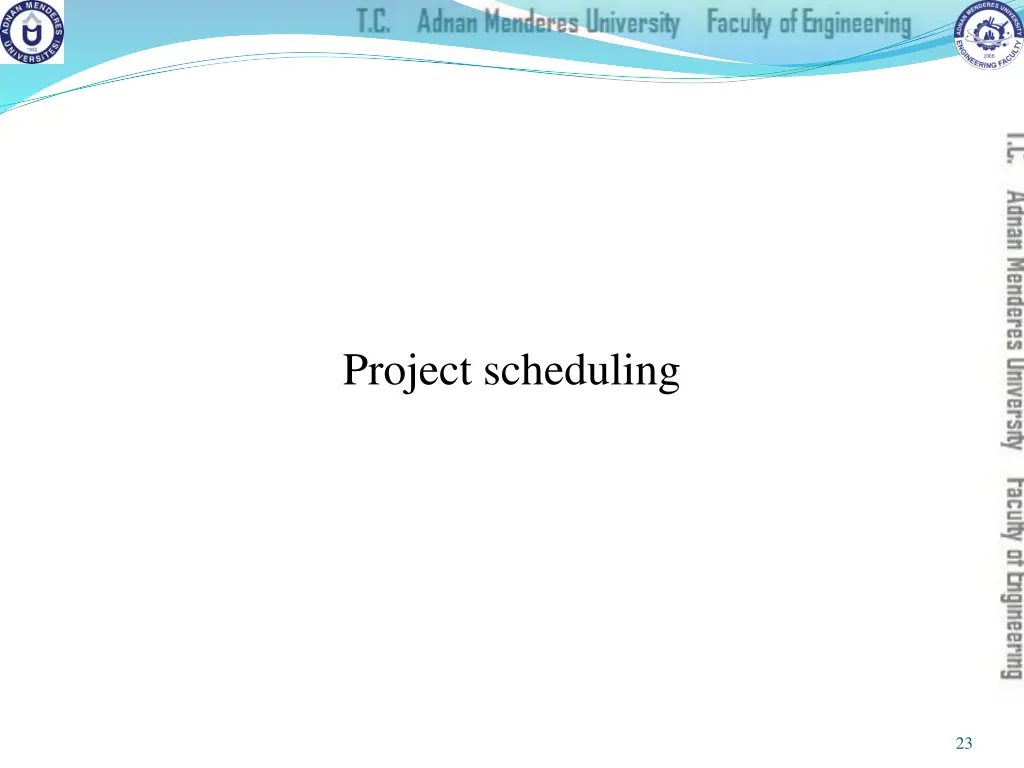 project scheduling