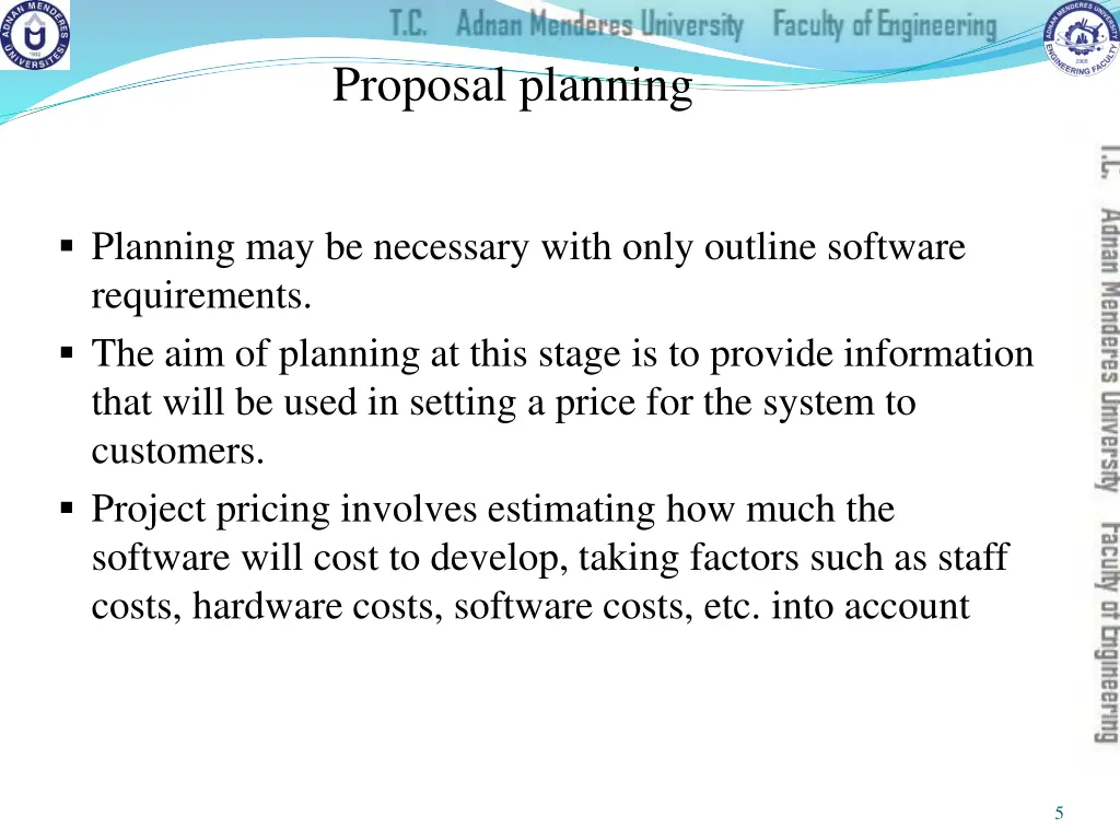 proposal planning