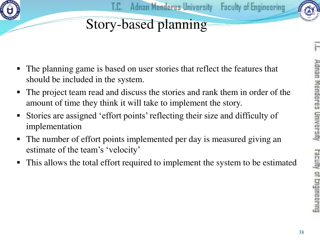 story based planning