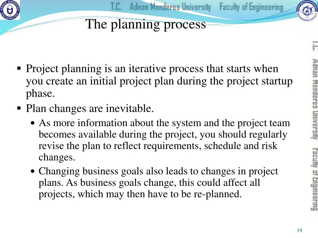 the planning process