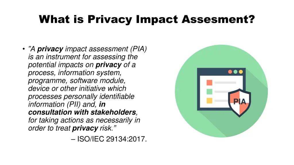 what is privacy impact assesment