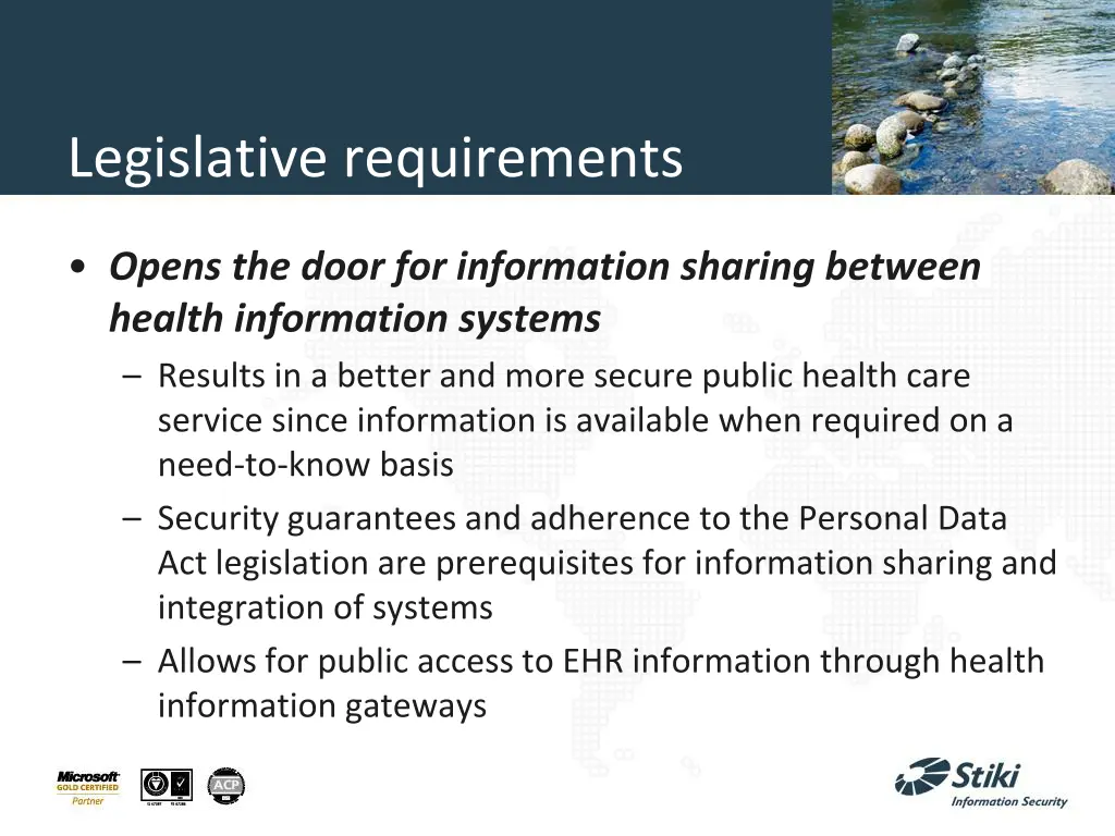 legislative requirements
