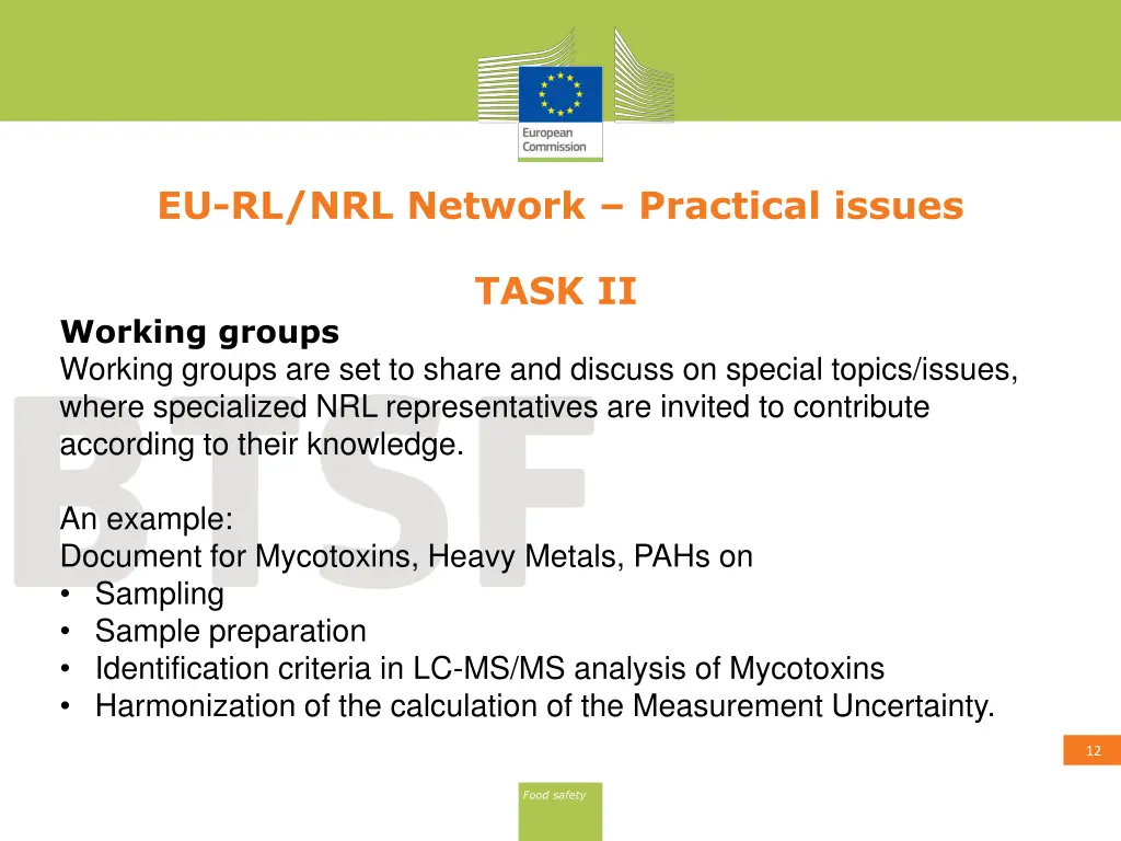 eu rl nrl network practical issues