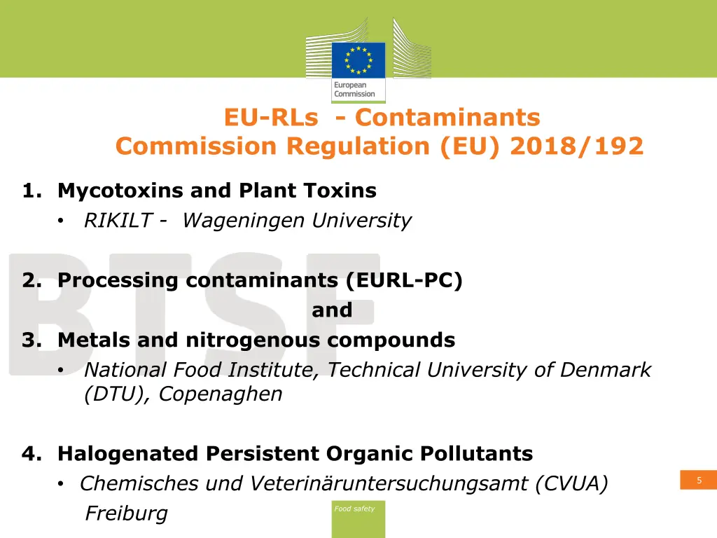 eu rls contaminants commission regulation eu 2018
