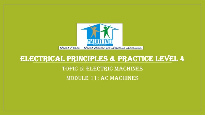 electrical principles practice level 4 electrical
