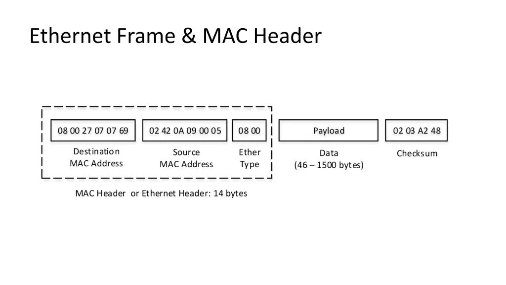 ethernet frame mac header