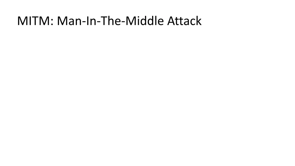 mitm man in the middle attack