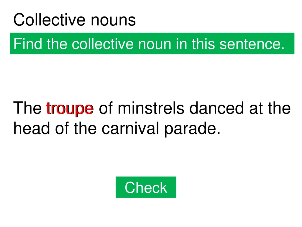 collective nouns find the collective noun in this