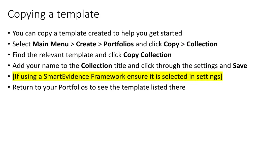 copying a template