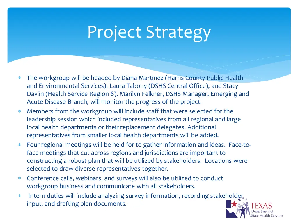 project strategy