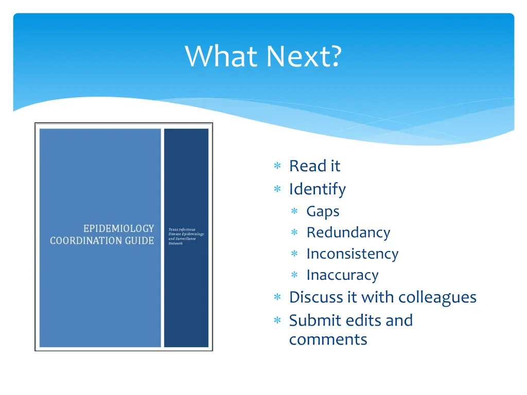 what next