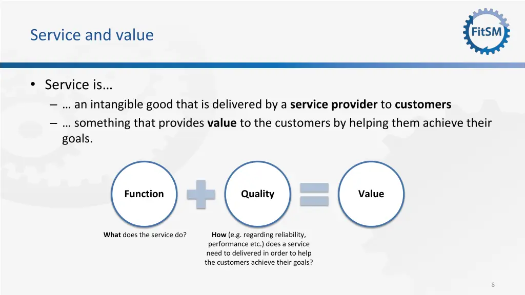 service and value