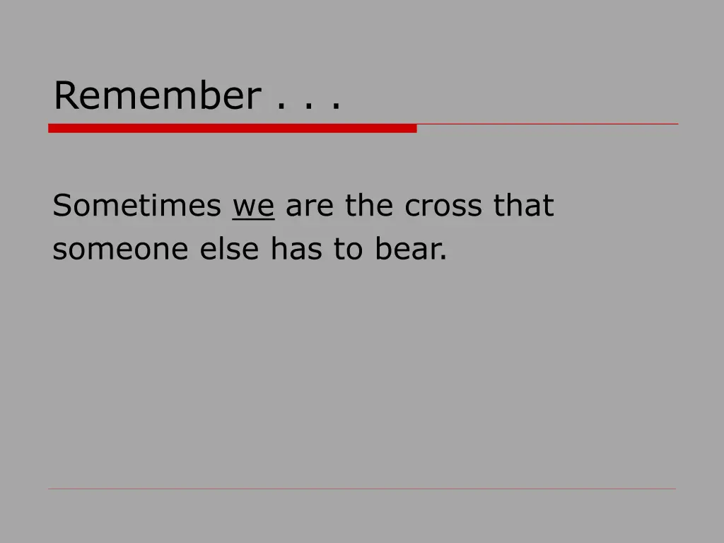 remember