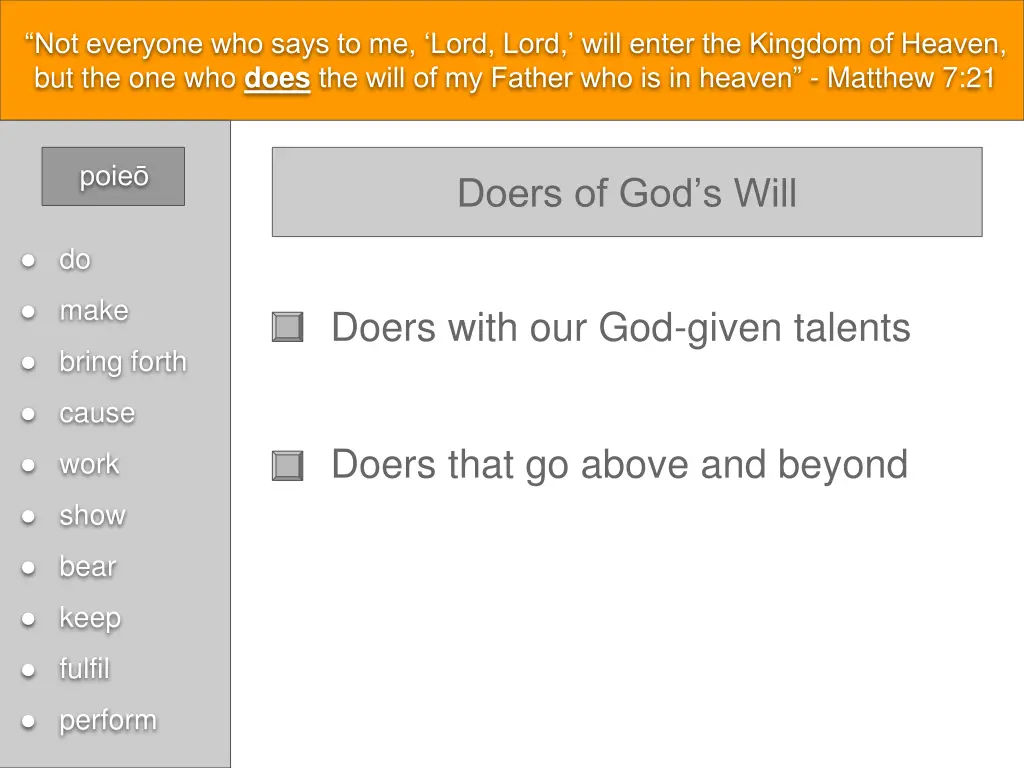 not everyone who says to me lord lord will enter 5