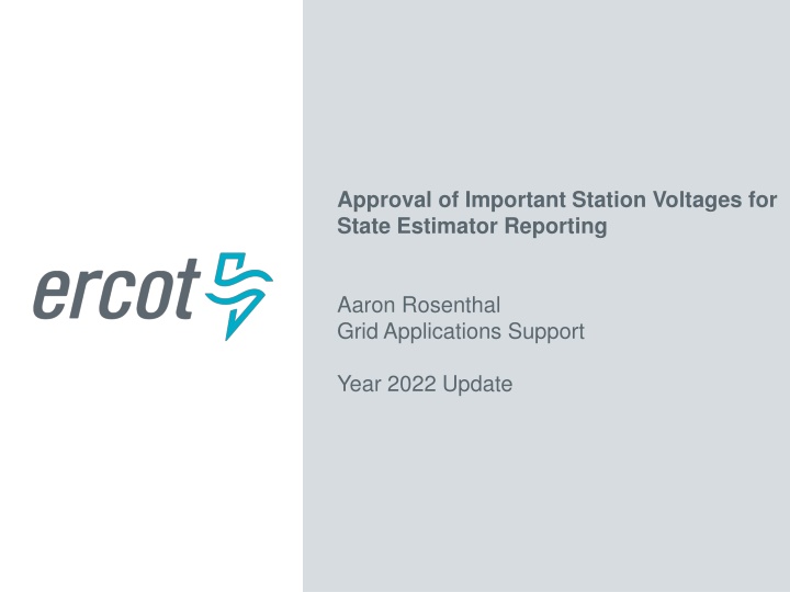 approval of important station voltages for state