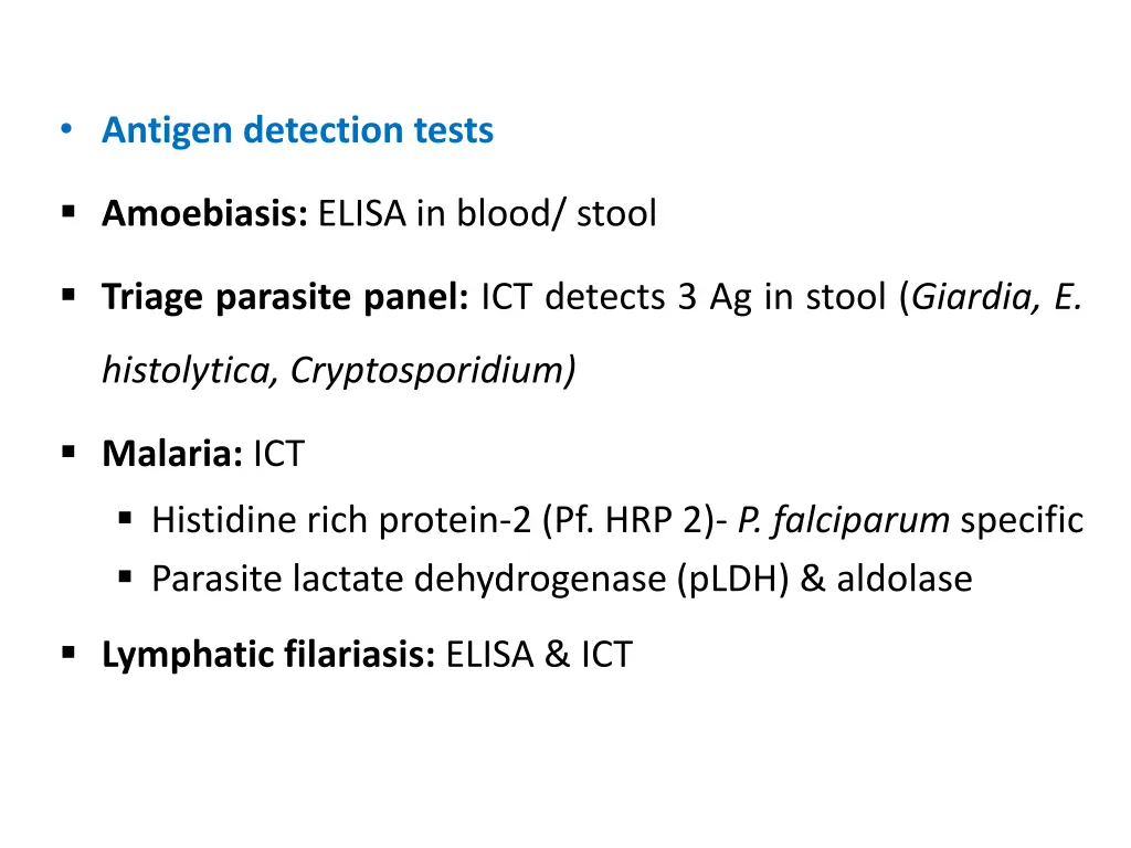 antigen detection tests