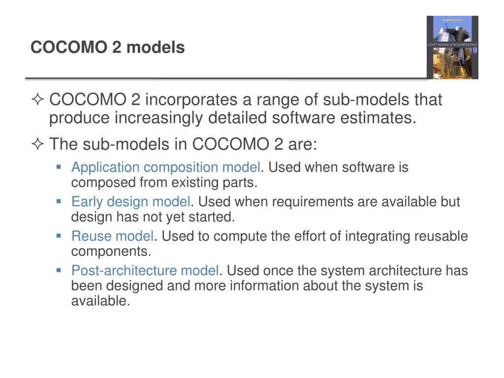 cocomo 2 models