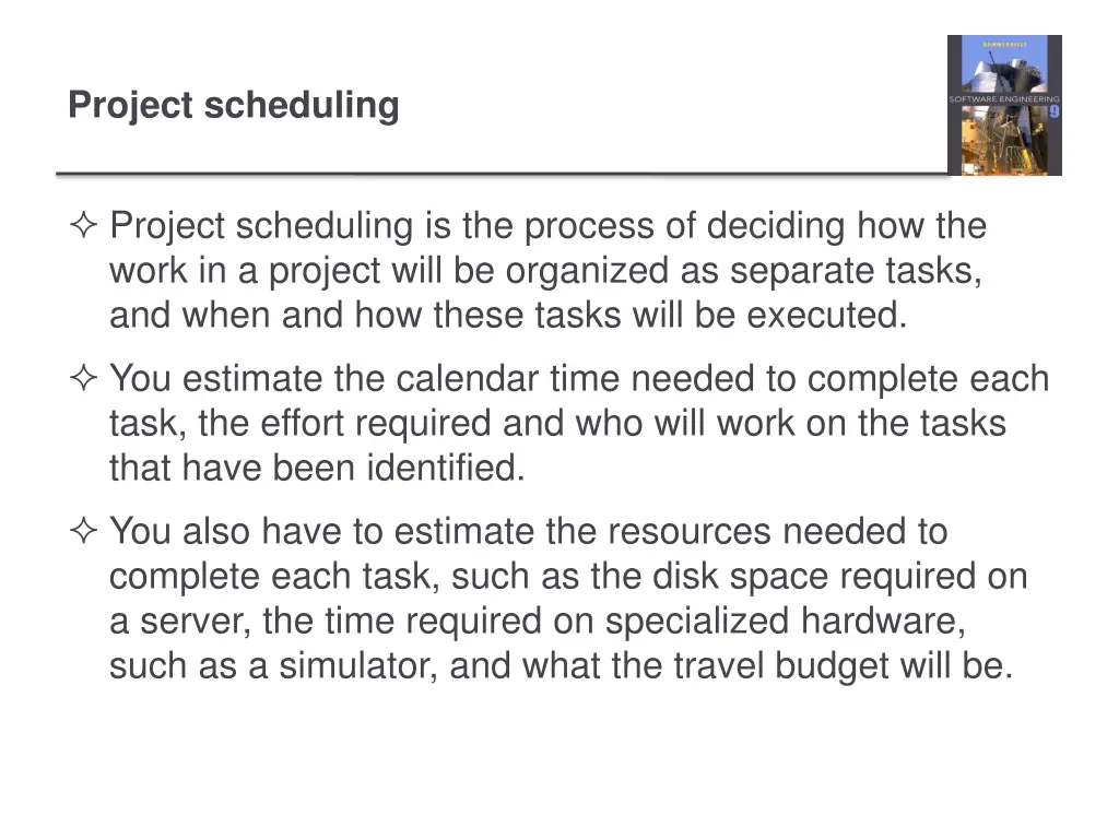 project scheduling