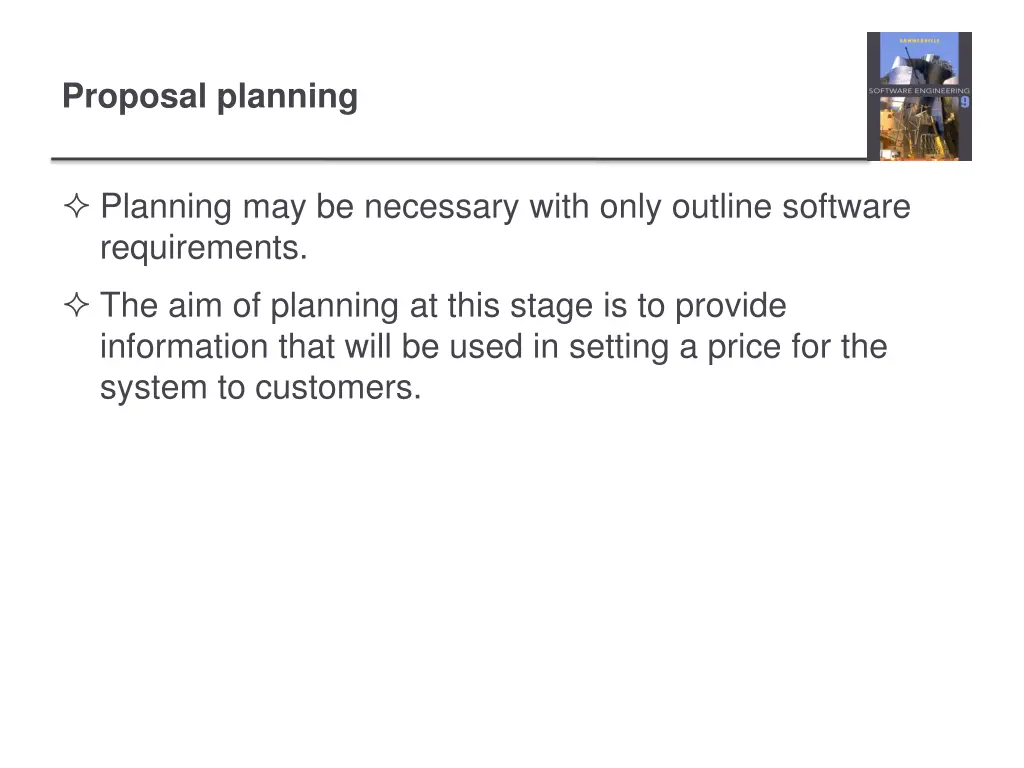 proposal planning