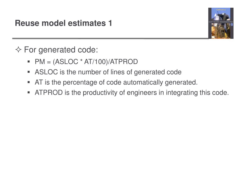 reuse model estimates 1