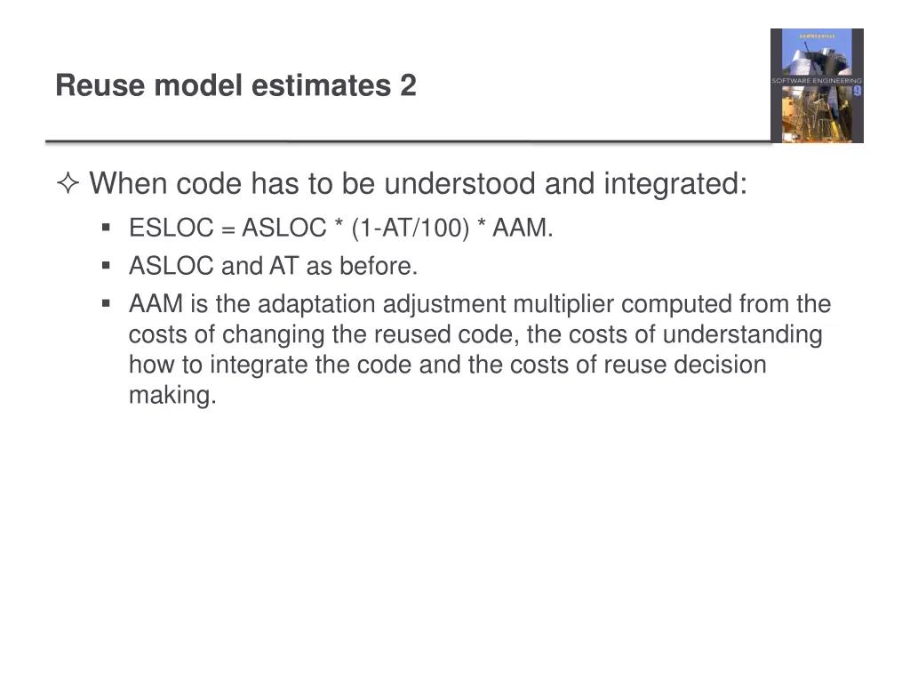 reuse model estimates 2