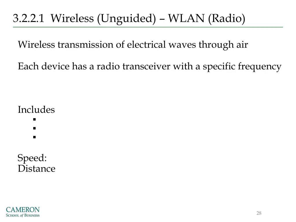 3 2 2 1 wireless unguided wlan radio