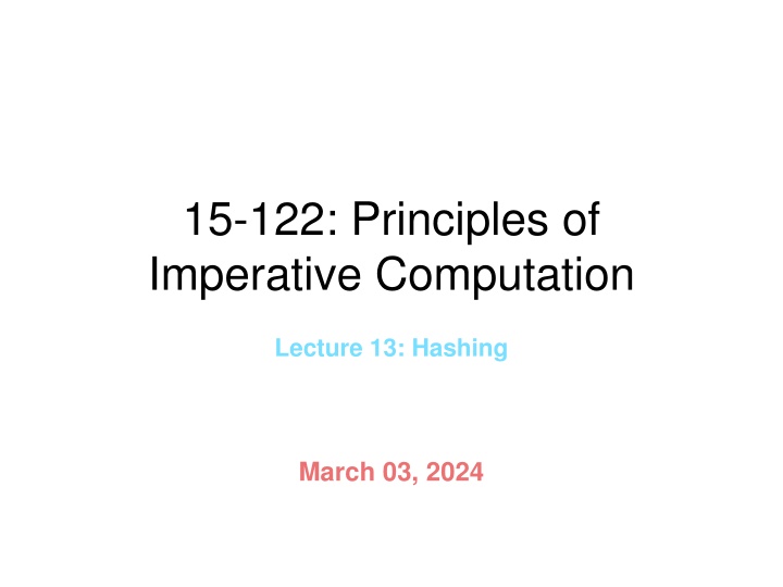 15 122 principles of imperative computation