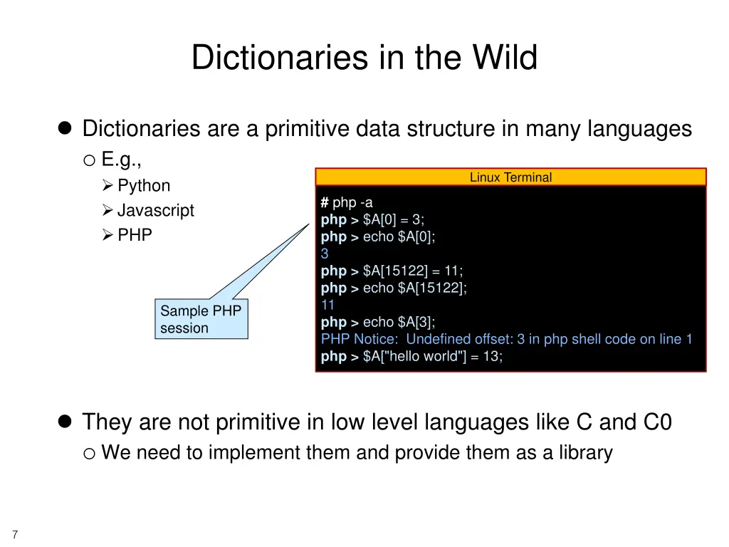 dictionaries in the wild