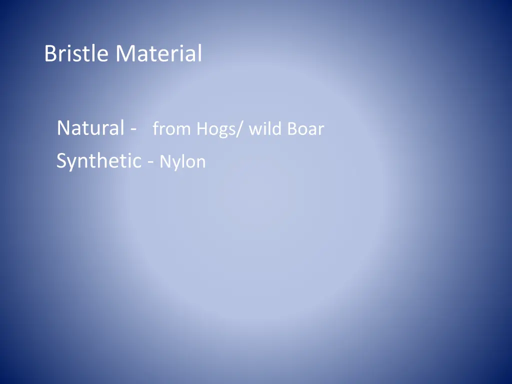 bristle material