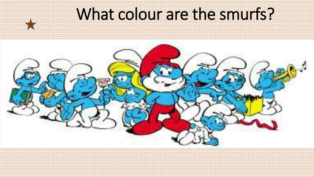 what what colour colour are the smurfs