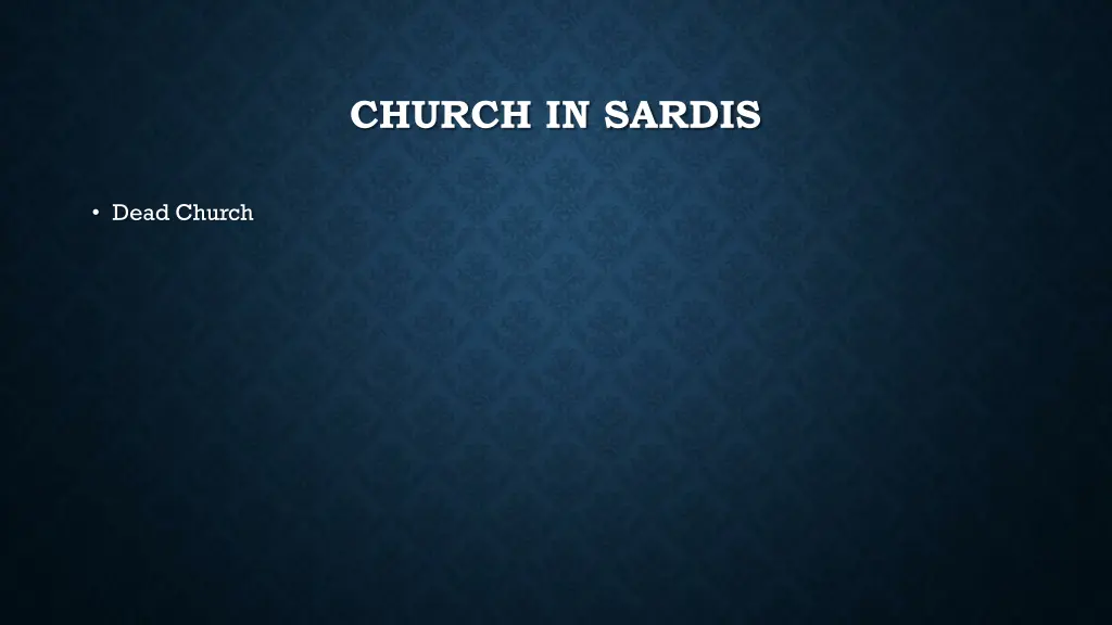 church in sardis