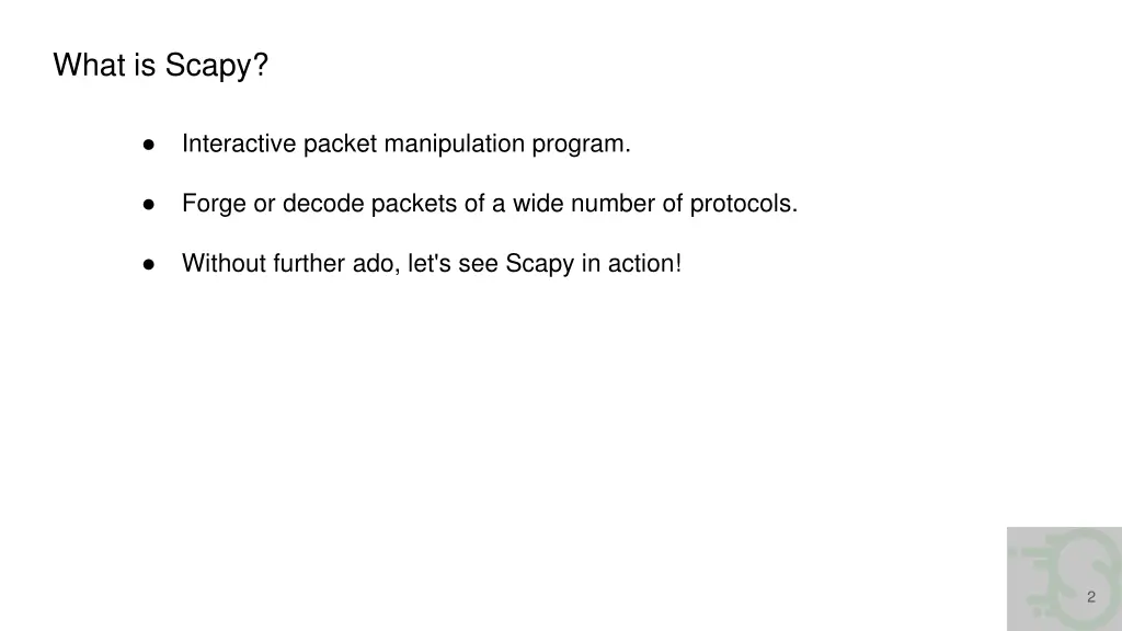 what is scapy