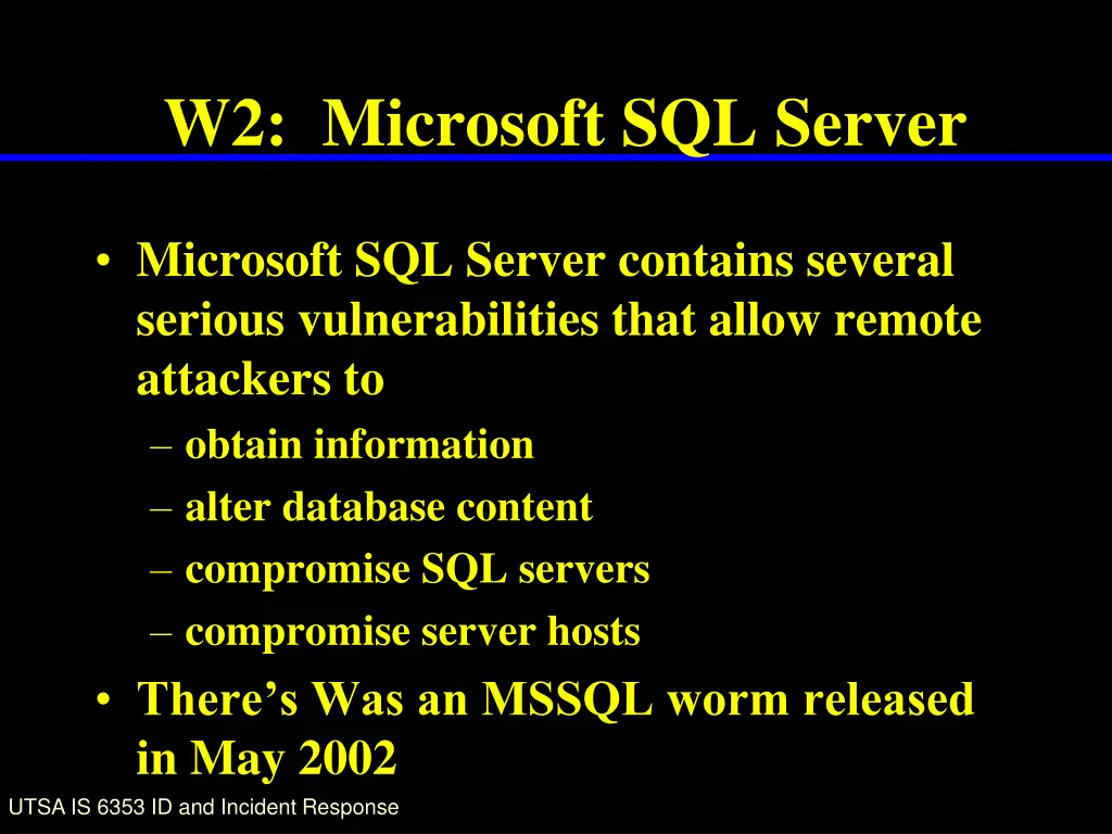 w2 microsoft sql server