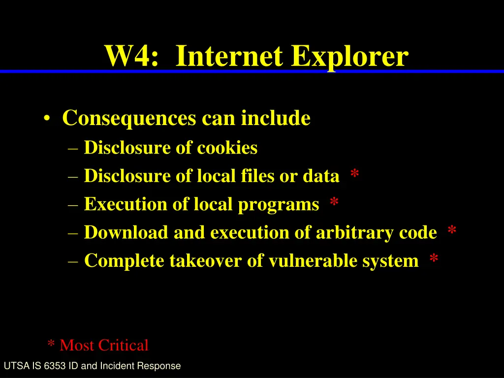 w4 internet explorer