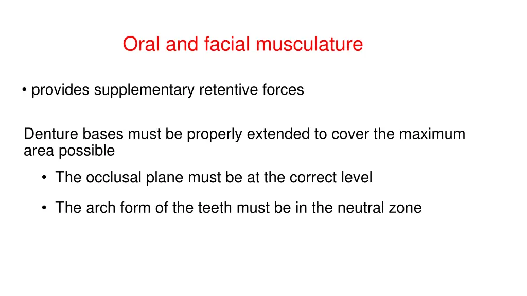 oral and facial musculature