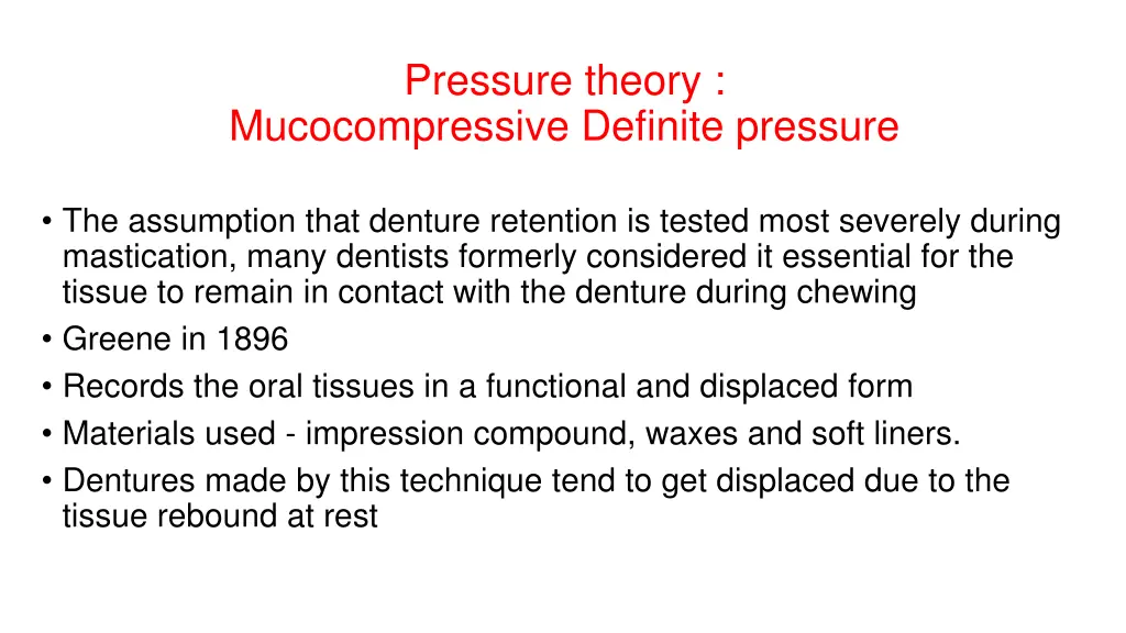 pressure theory