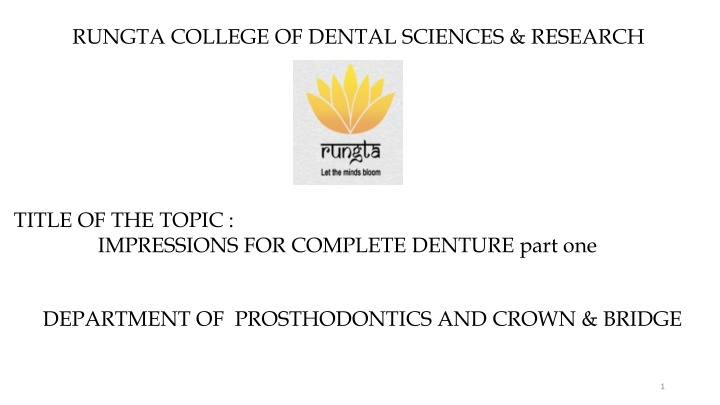 rungta college of dental sciences research
