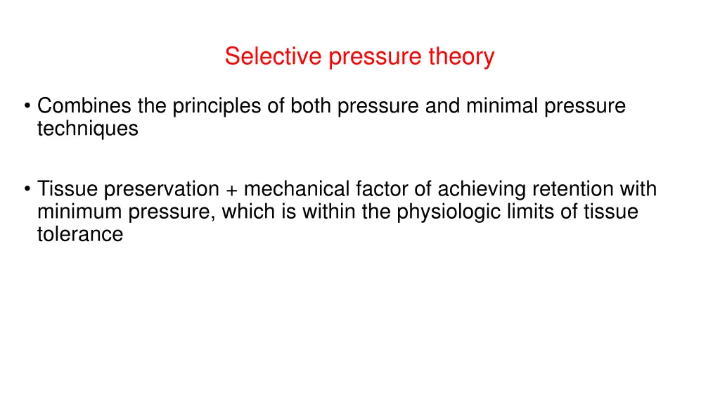 selective pressure theory