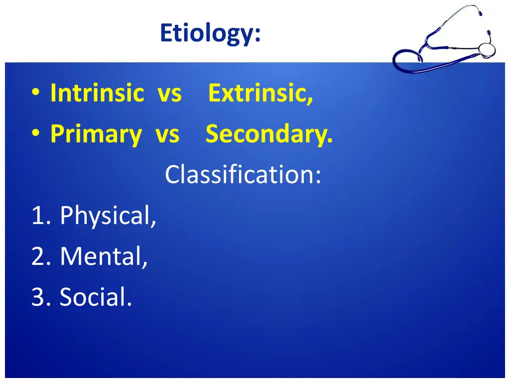 etiology
