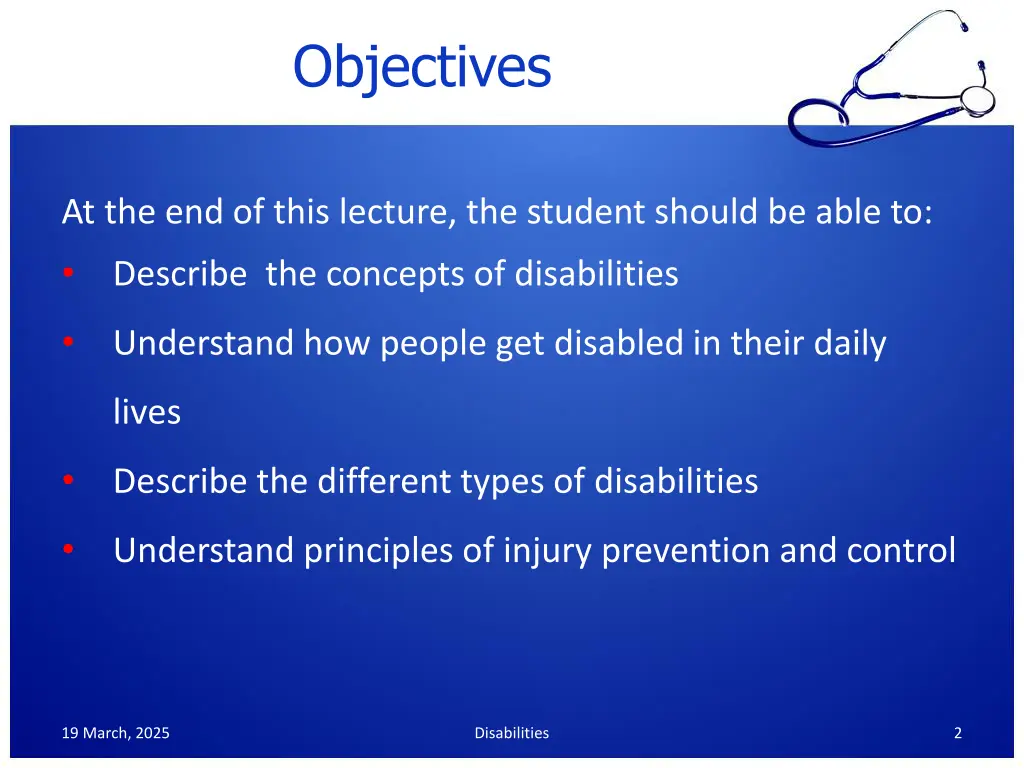 objectives