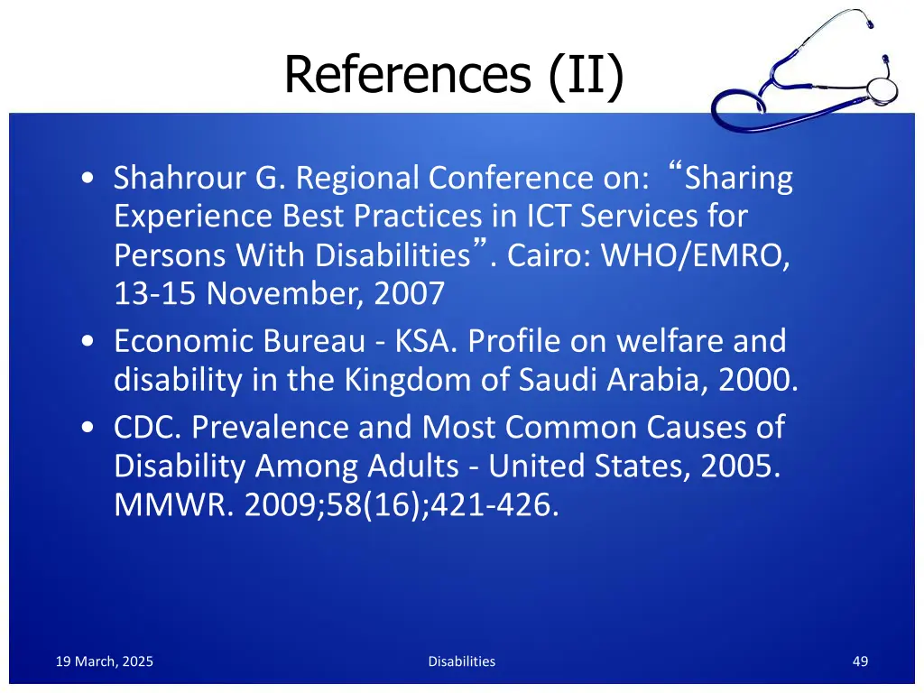references ii