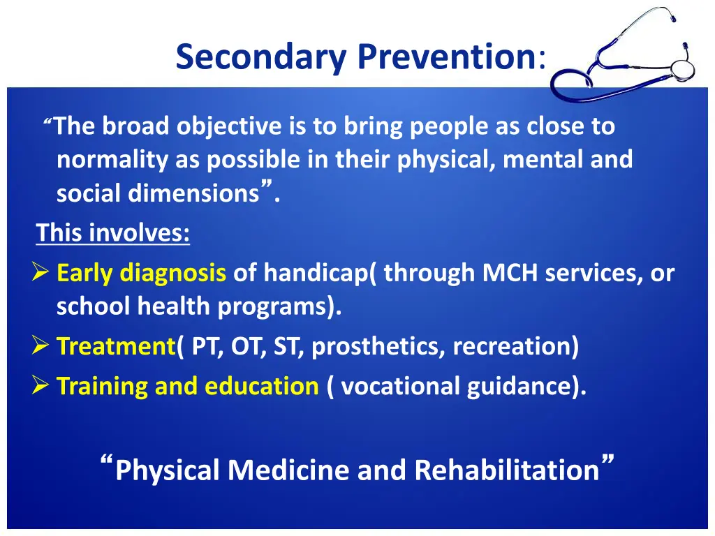 secondary prevention 1