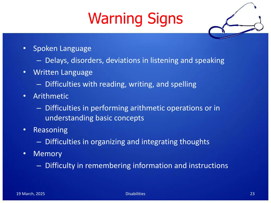 warning signs
