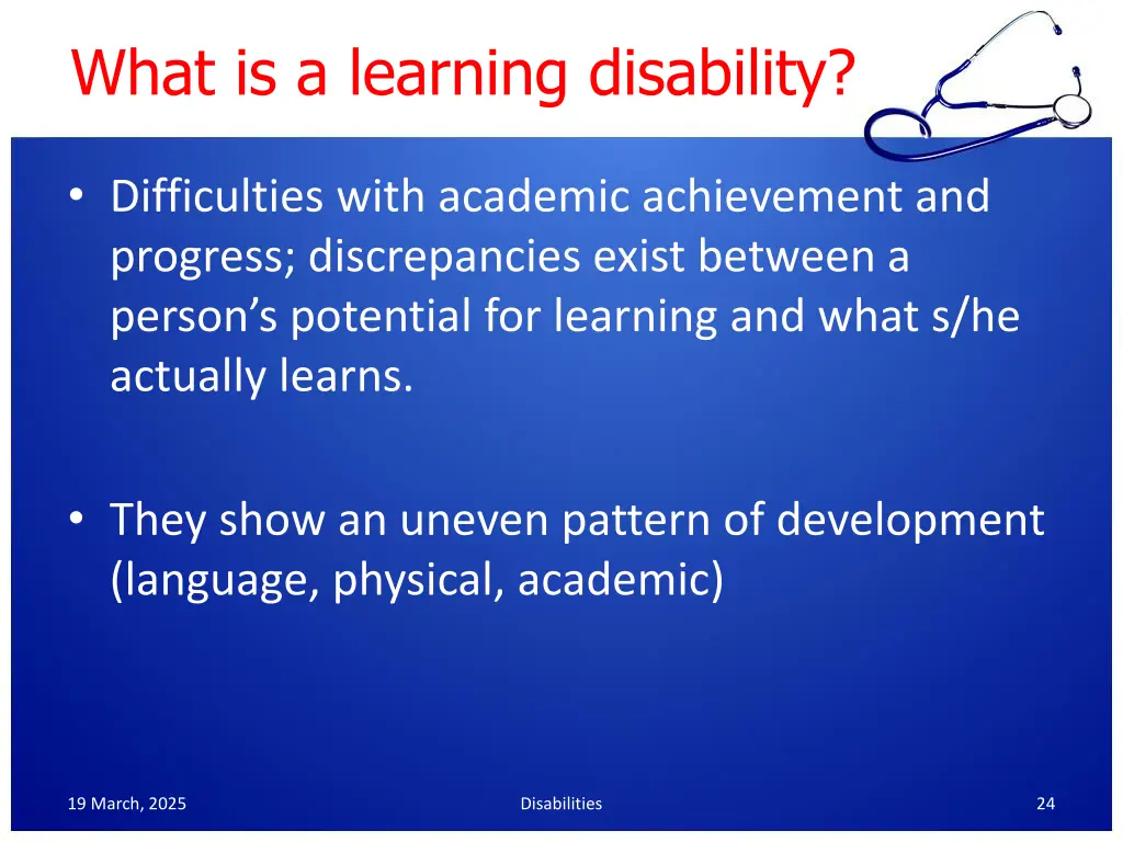 what is a learning disability