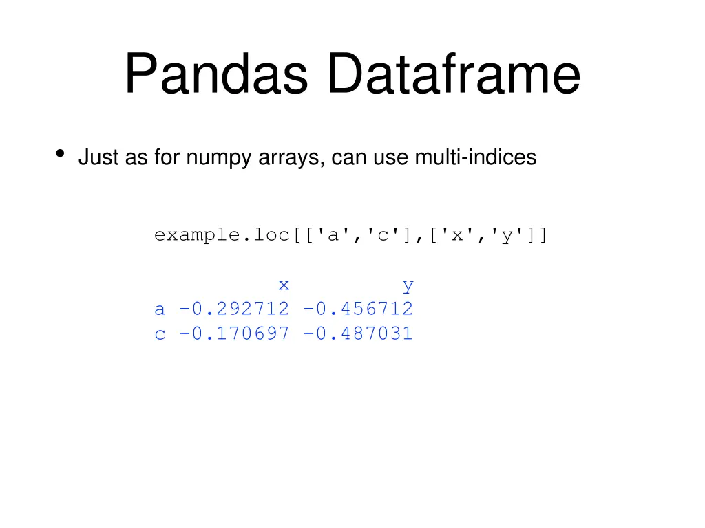 pandas dataframe 11