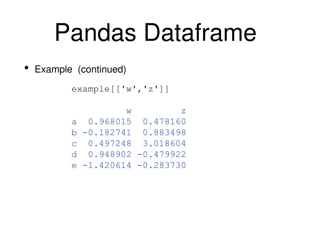 pandas dataframe 3